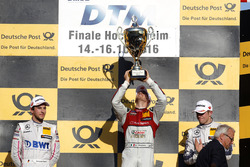 Подіум: переможець гонки Едоардо Мортара, Audi Sport Team Abt Sportsline, Audi RS 5 DTM; Друге місце
