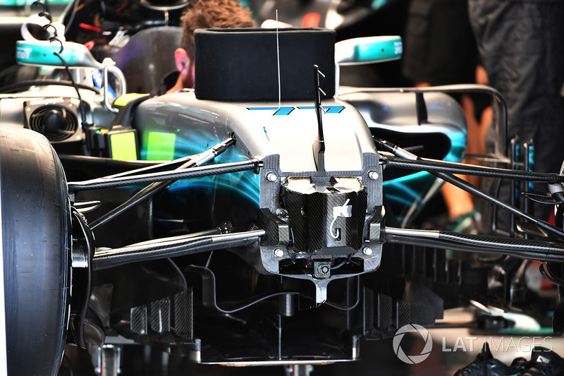 Mercedes-Benz F1 W08 şasi ve süspansiyon detay