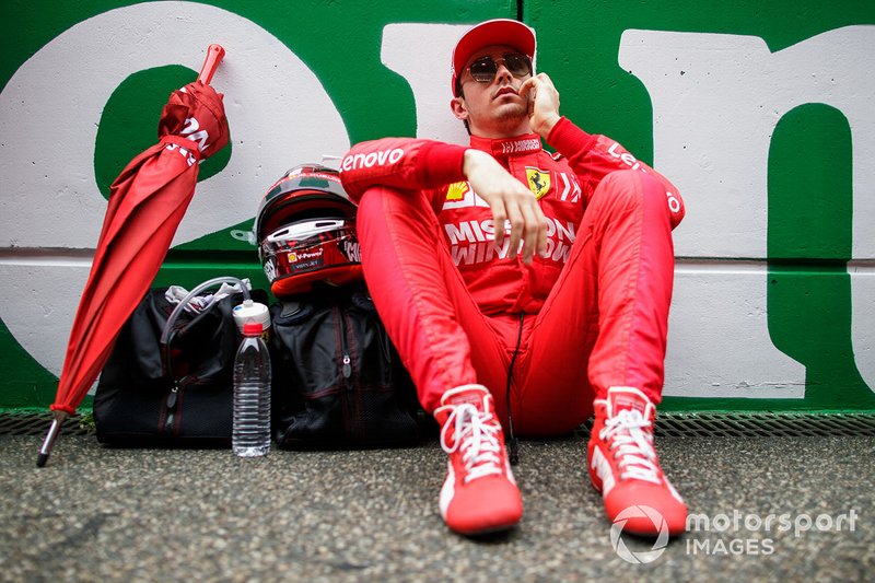 Шарль Леклер, Ferrari, на стартовій решітці