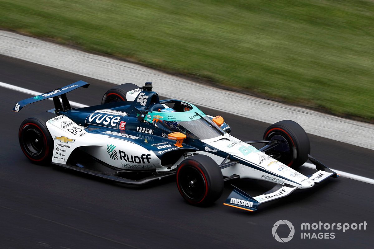 Fernando Alonso saat mengendarai mobil tim Arrow McLaren SP Chevrolet