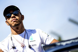 Lewis Hamilton, Mercedes AMG F1 on the drivers parade