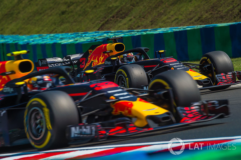 Daniel Ricciardo, Red Bull Racing RB14 et Max Verstappen, Red Bull Racing RB14