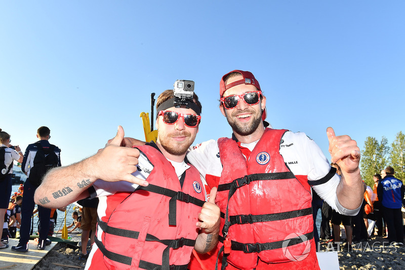 Sauber at the raft race