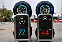 Pirelli lastikleri, Lewis Hamilton, Mercedes-AMG F1 ve Valtteri Bottas, Mercedes-AMG F1