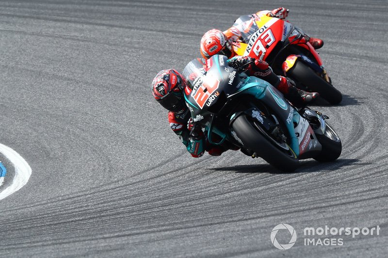 Quartararo führte 25 der 26 Runden an - im Ziel aber lag Marquez ganz vorn