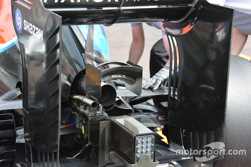 Manor Racing MRT05, Monkey-Seat und Heckflügelaufhängung