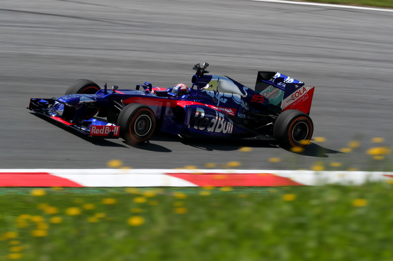 Marc Marquez, tests the Toro Rosso F1 car