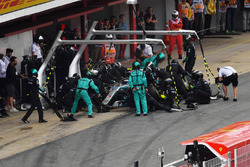 Valtteri Bottas, Mercedes-AMG F1 W09 pitstop
