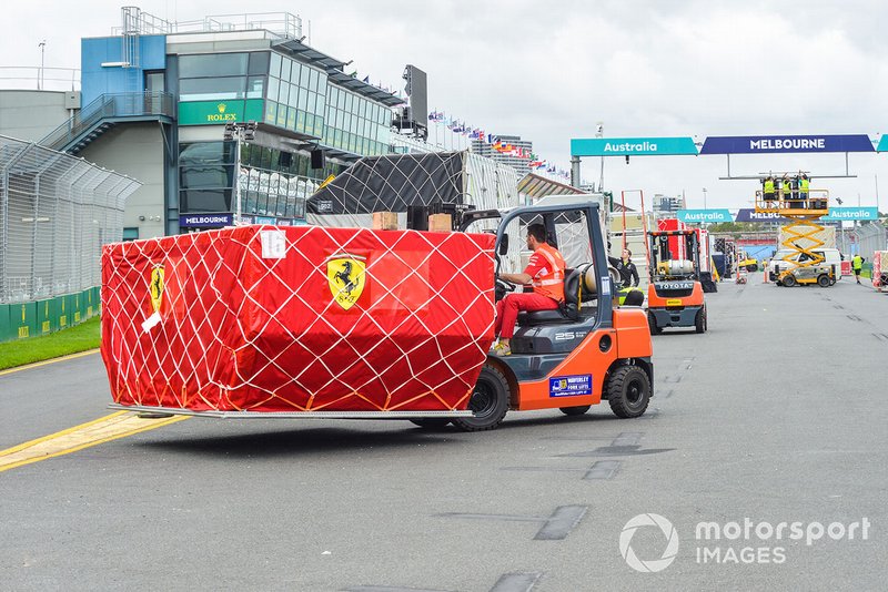 Preparativi per il Gran Premio a Melbourne