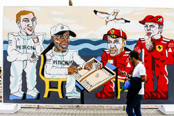 Resim, Valtteri Bottas, Mercedes AMG F1, Lewis Hamilton, Mercedes AMG F1, Sebastian Vettel, Ferrari, Kimi Raikkonen, Ferrari