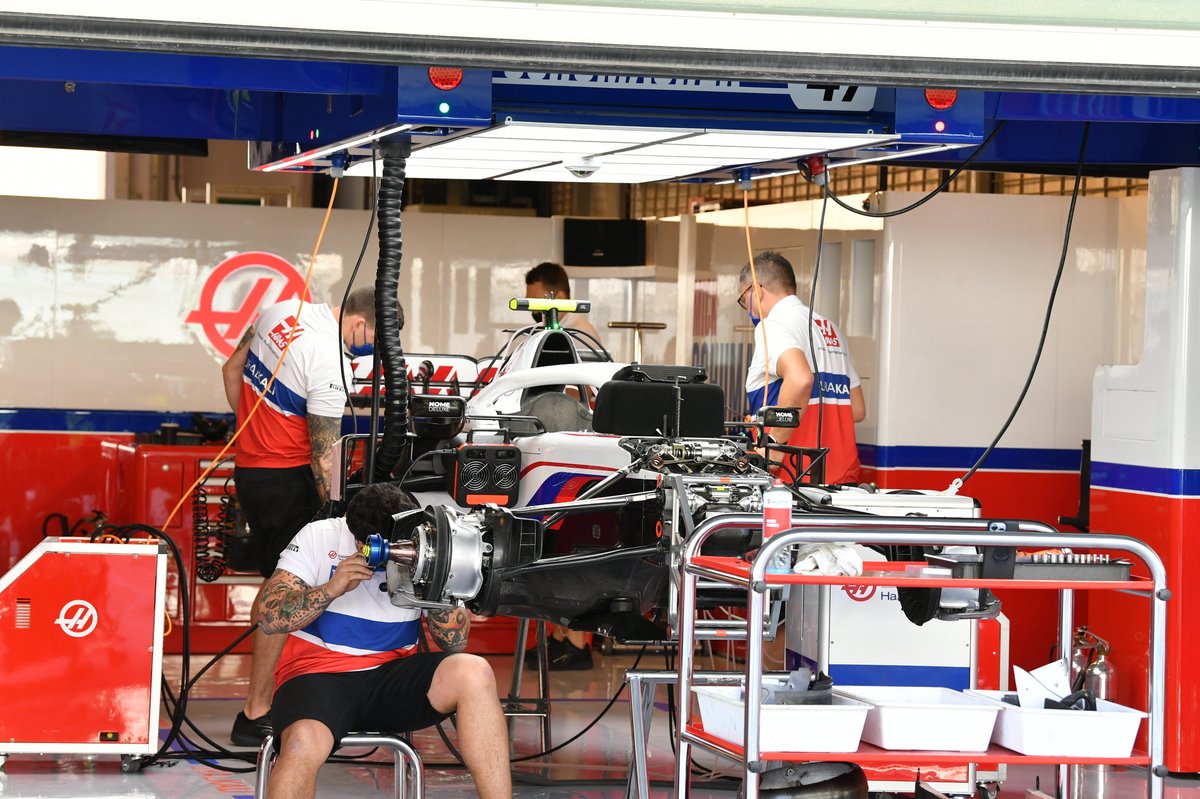 El chasis del Haas VF-21
