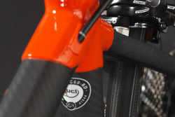 Dettaglio della bici Orange1 by Colnago dedicata alla 24 Ore di Spa