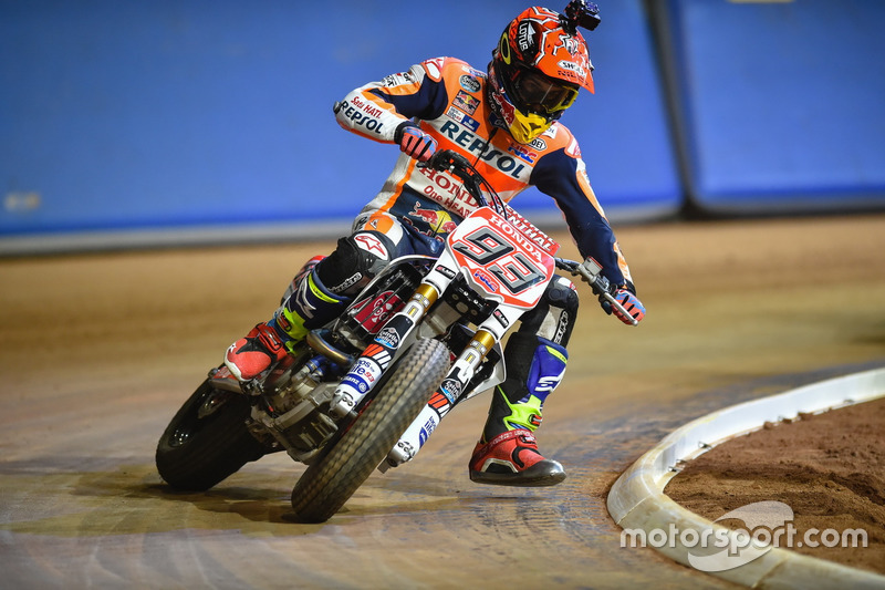 Marc Marquez tijdens een dirt bike-evenement