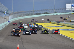 #57 FP1 Ginetta G57 driven by Mike Simpson & Giulio Borglenghi of Ginetta USA, #71 FP1 Ligier LMP3 d
