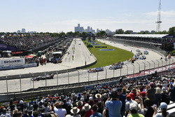 Marco Andretti, Herta - Andretti Autosport Honda, Scott Dixon, Chip Ganassi Racing Honda, Alexander Rossi, Andretti Autosport Honda, Robert Wickens, Schmidt Peterson Motorsports Honda, Start
