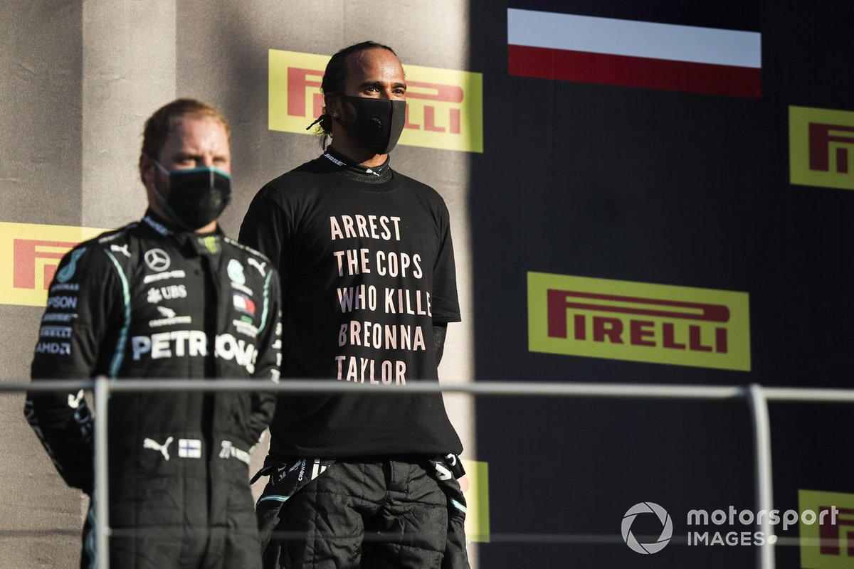Valtteri Bottas y Lewis Hamilton, Mercedes-AMG F1