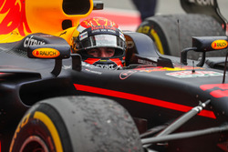Race winner Max Verstappen, Red Bull Racing RB13 in parc ferme