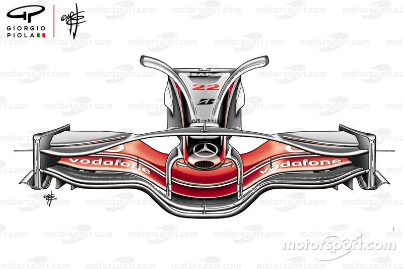 McLaren MP4-23 2008 Singapore front wing and nose