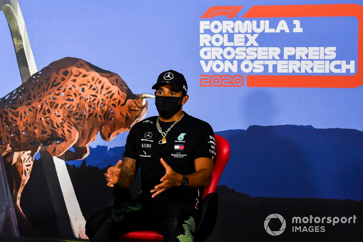 Lewis Hamilton, Mercedes AMG F1 in the press conference