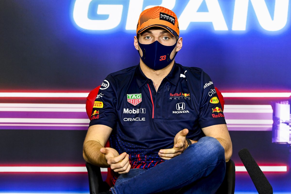 Max Verstappen, Red Bull Racing, en conferencia de prensa.