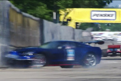 Crash des Pace-Cars in Detroit (Screenshot)