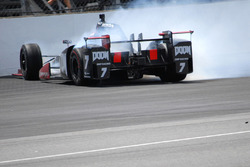 Crash: Mikhail Aleshin, Schmidt Peterson Motorsports Honda