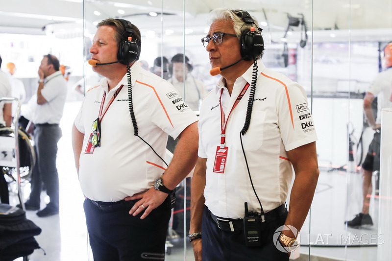 Zak Brown, McLaren Racing CEO met Michael Latifi, investeerder McLaren