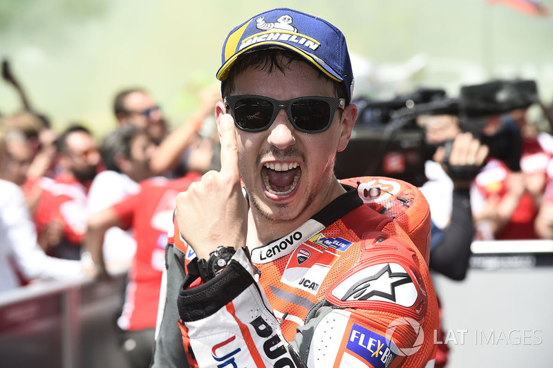 Ganador de carrera Jorge Lorenzo, Ducati Team