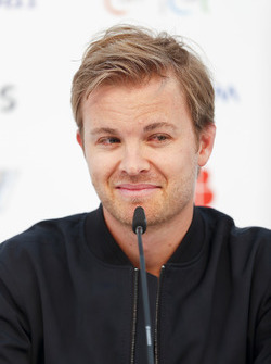 Nico Rosberg, investitore Formula E e ambasciatore Hugo Boss, nella conferenza stampa