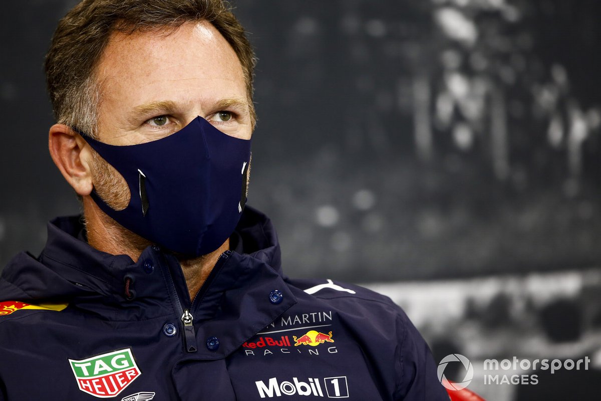 Christian Horner, Team Principal, Red Bull Racing in the press conference
