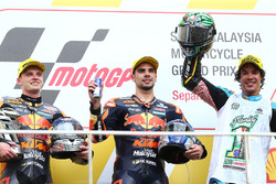 Podium: race winner Miguel Oliveira, Red Bull KTM Ajo, second place Brad Binder, Red Bull KTM Ajo, t