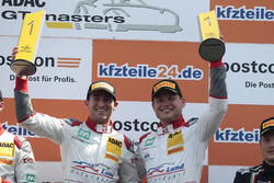 Podium: 1. #1 Montaplast by Land-Motorsport, Audi R8 LMS: Connor De Phillippi, Christopher Mies