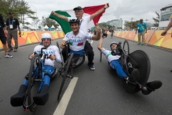 Alex Zanardi met het Italiaanse team