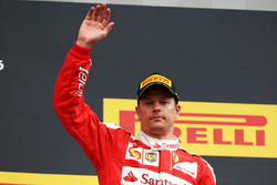 Kimi Raikkonen, Ferrari festeggia il suo terzo posto sul podio