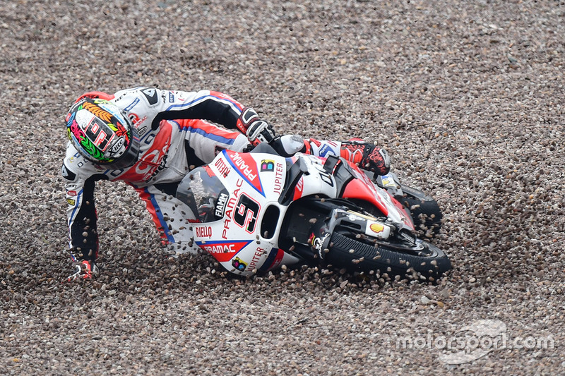Danilo Petrucci, Pramac Racing crash