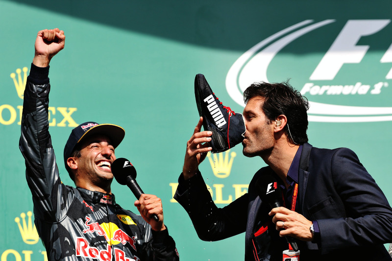 Mark Webber, expiloto de F1 en el GP de Bélgica 2016