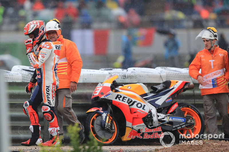 Marc Marquez, Repsol Honda Team après sa chute