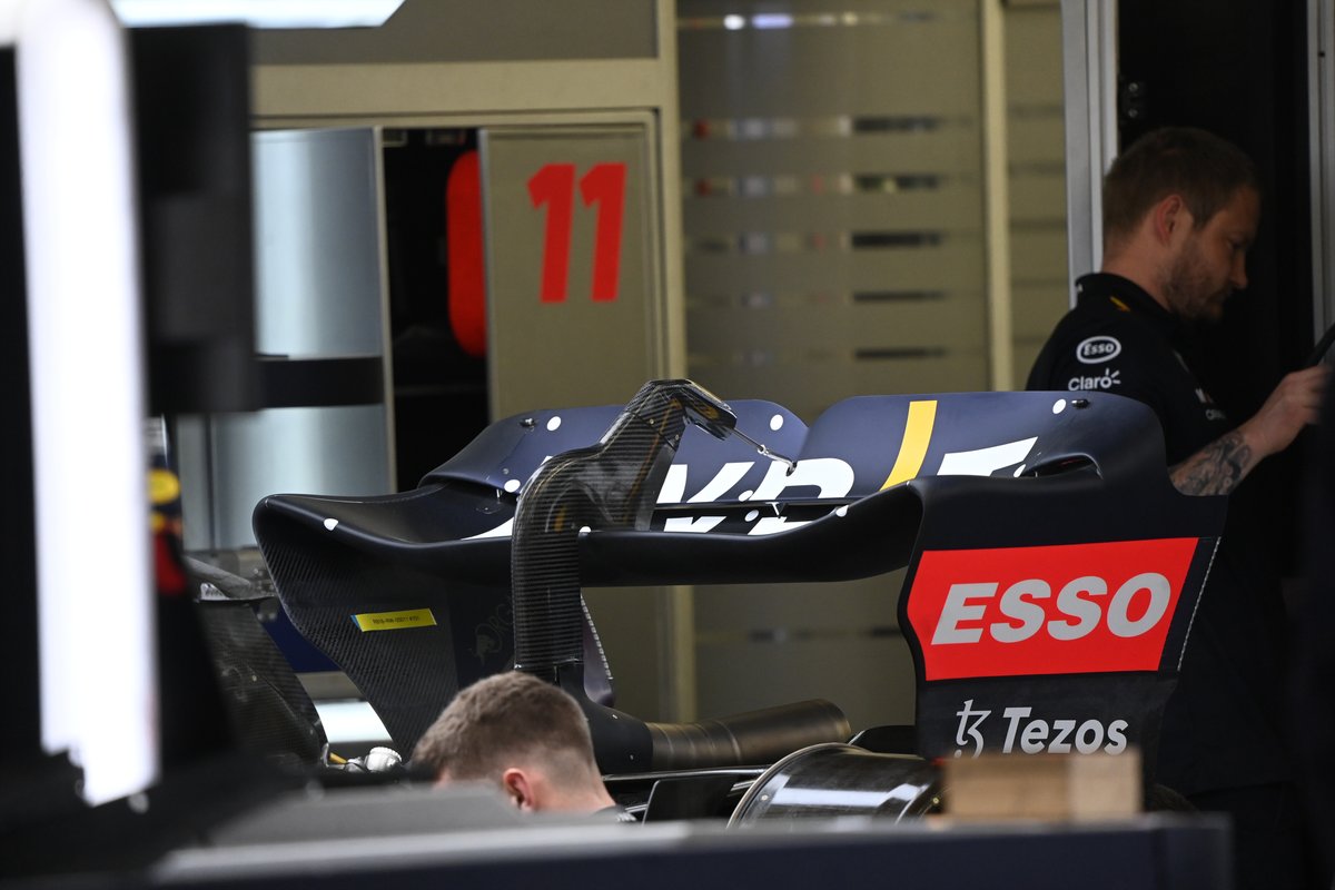 Ecco l'ala posteriore scarica della Red Bull EB18
