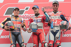Podium: 1. Andrea Dovizioso, Ducati Team; 2. Marc Marquez, Repsol Honda Team; 3. Danilo Petrucci, Pr