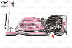 Force India VJM11 ön kanat detayı