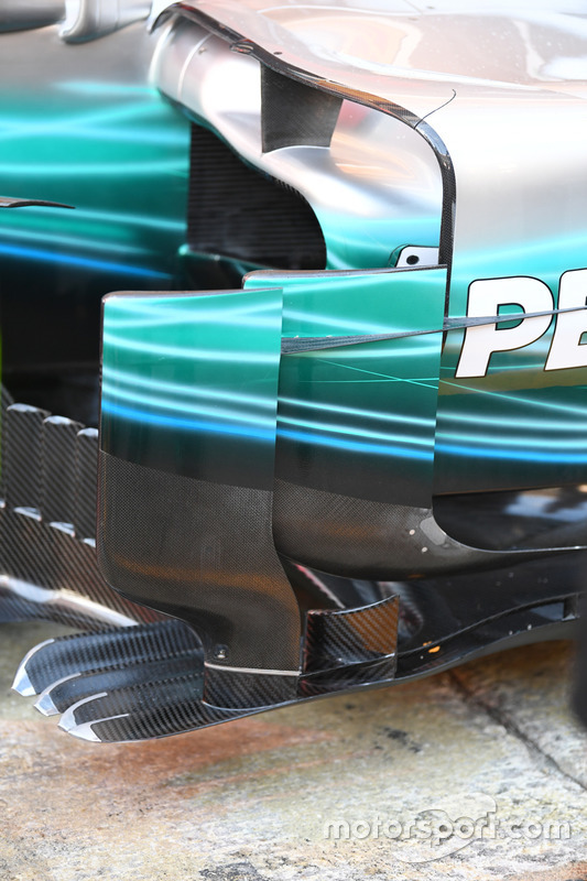 Mercedes-Benz F1 W08 barge board detay