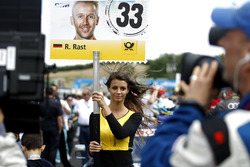 Grid girl of René Rast, Audi Sport Team Rosberg, Audi RS 5 DTM