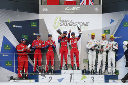 LMGTE Pro Podium: winners, Davide Rigon, Sam Bird, AF Corse, Gianmaria Bruni, James Calado, second p