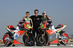 Alvaro Bautista e Stefan Bradl con l'Aprilia RS-GP 2016, Team Gresini