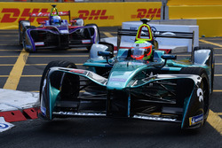 Oliver Turvey, NIO Formula E Team, leads Sam Bird, DS Virgin Racing