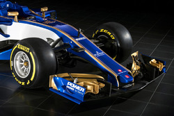 Sauber C36 voorvleugel detail
