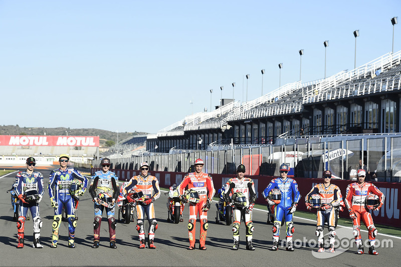 Дев'ять переможців: Хорхе Лоренсо, Yamaha Factory Racing, Валентино Россі, Yamaha Factory Racing, Дж