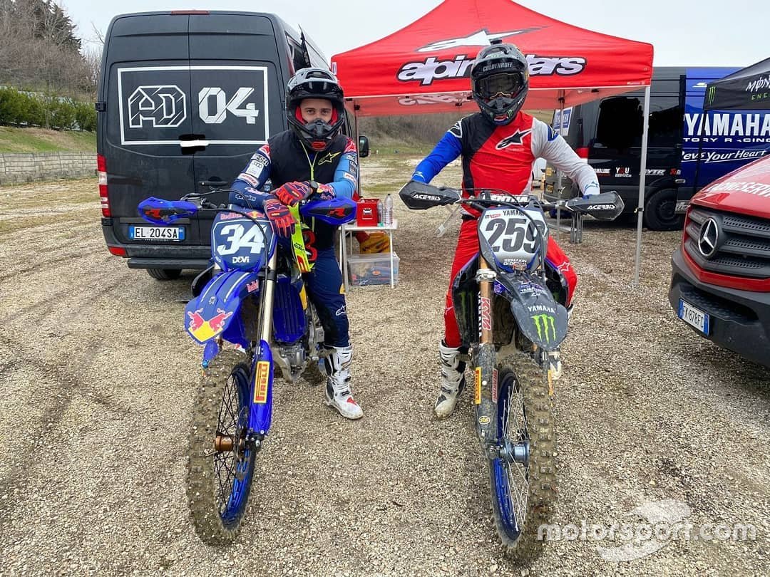 Andrea Dovizioso, Glenn Coldenhoff, latihan motocross.