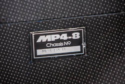 1993 McLaren-Cosworth Ford MP4/8A of Ayrton Senna, chassis number detail