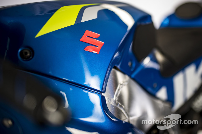 Detalle de la Suzuki GSX-RR 2018, Team Suzuki MotoGP